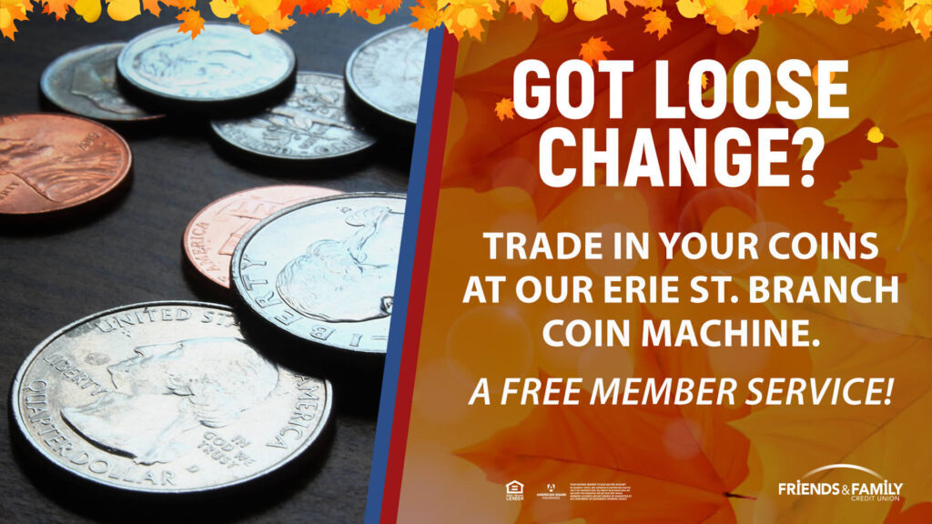 Coins on a table