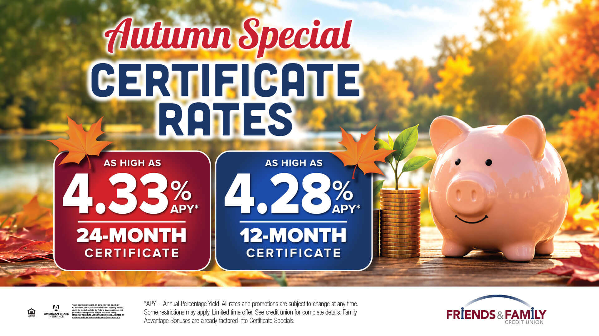 Grow Your Savings with Our Autumn Certificate Special!