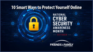 A padlock surrounded by digital graphics